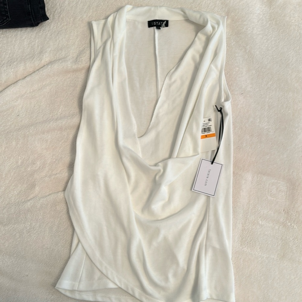 1State white tank top